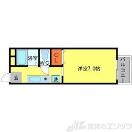 ヴィラプレフェールIIB棟の物件間取画像